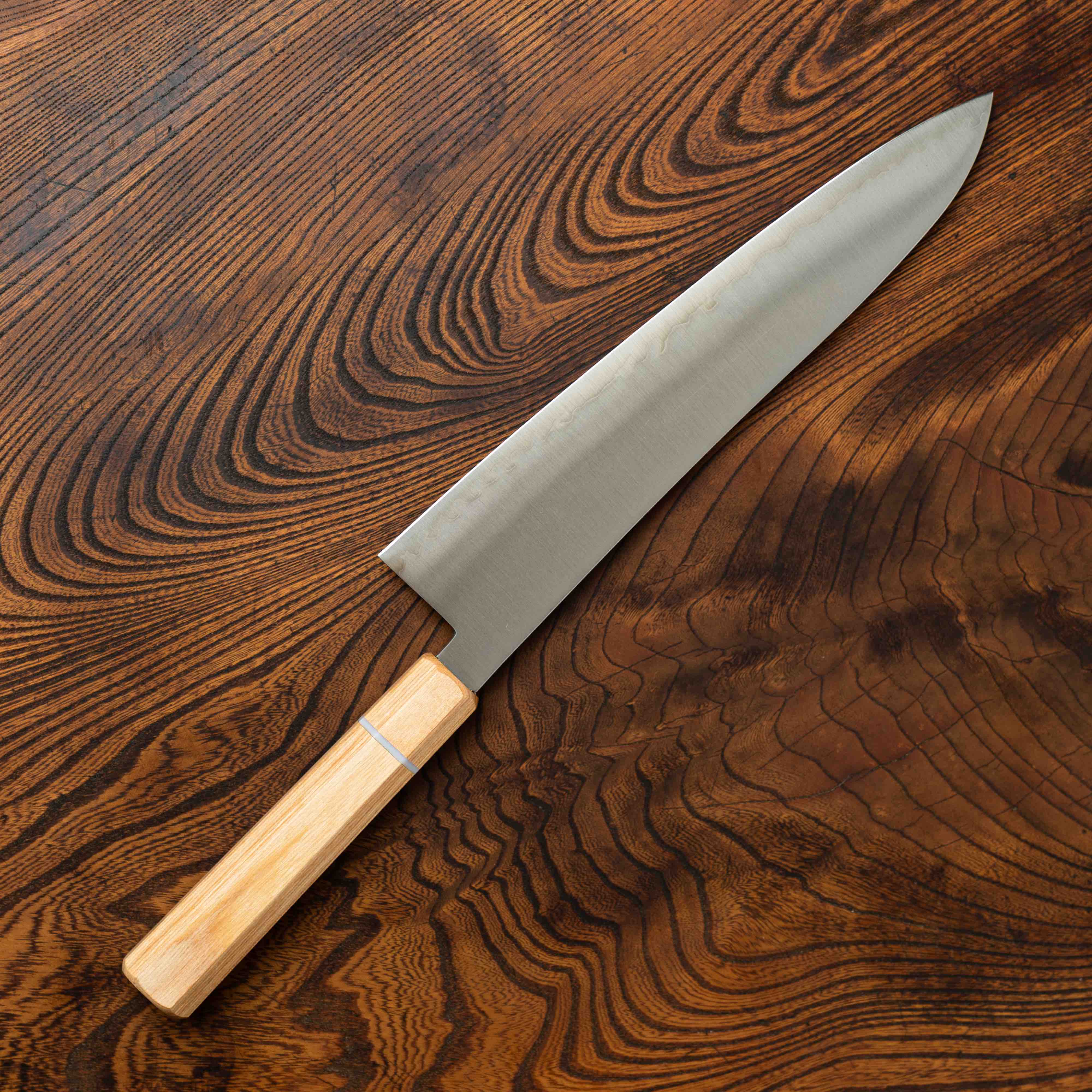 【 okazu⠀】 Yoshikazu Ikeda Shirogami 2 Mizu Honyaki Gyuto 240mm
