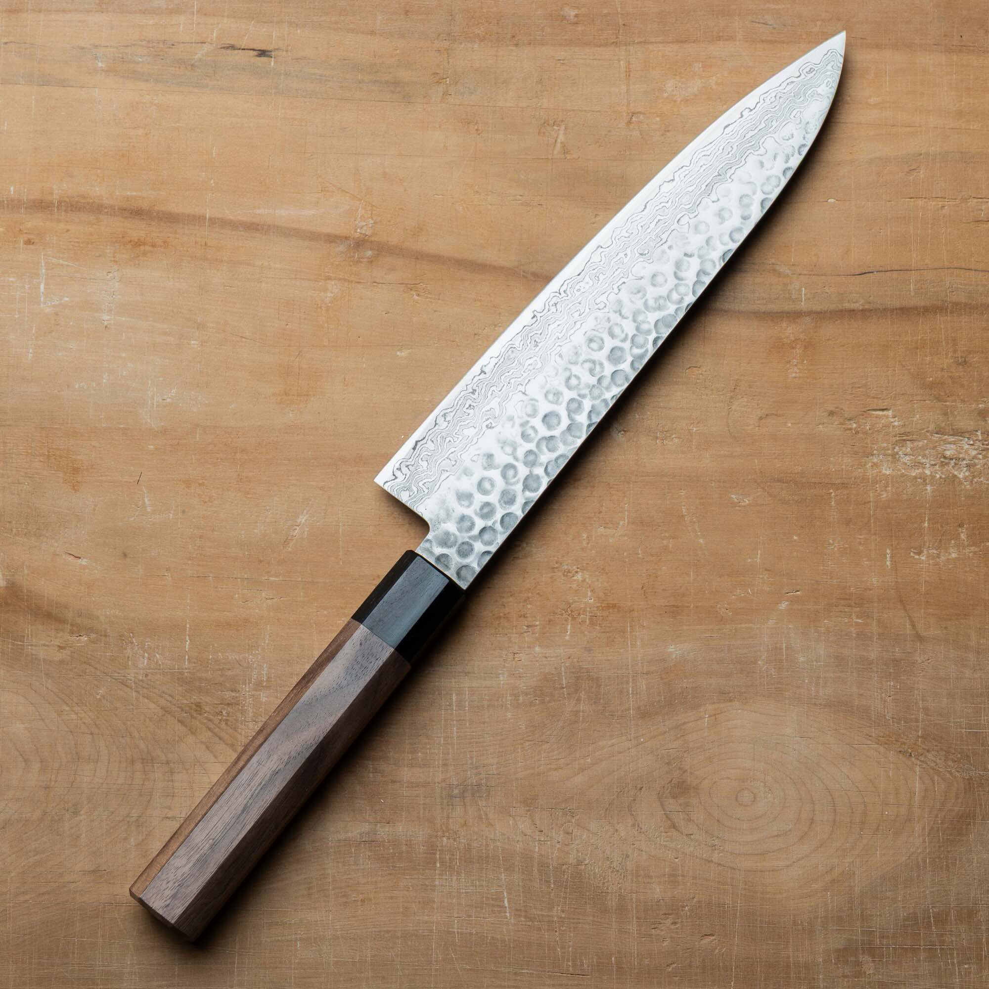 オールステンレス包丁 さやか（SAYAKA 3 Layers Damascus） Sakai Takayuki 45 Layer Damascus Wa Gyutou 210mm (8.3