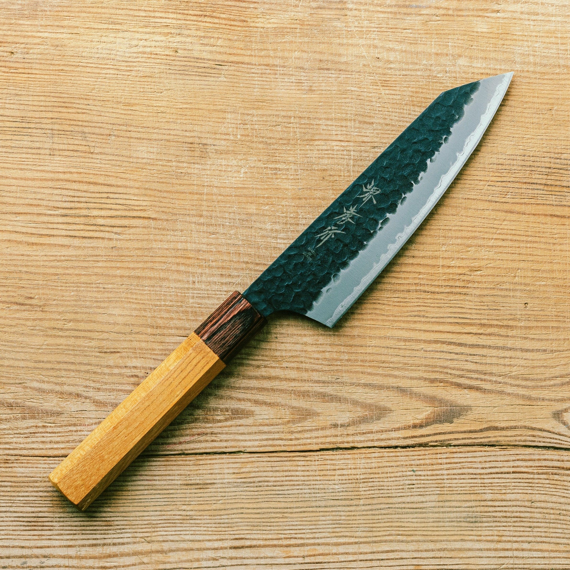 Sakai Takayuki AS Kurouchi Kengata Santoku 165mm – Chubo Knives