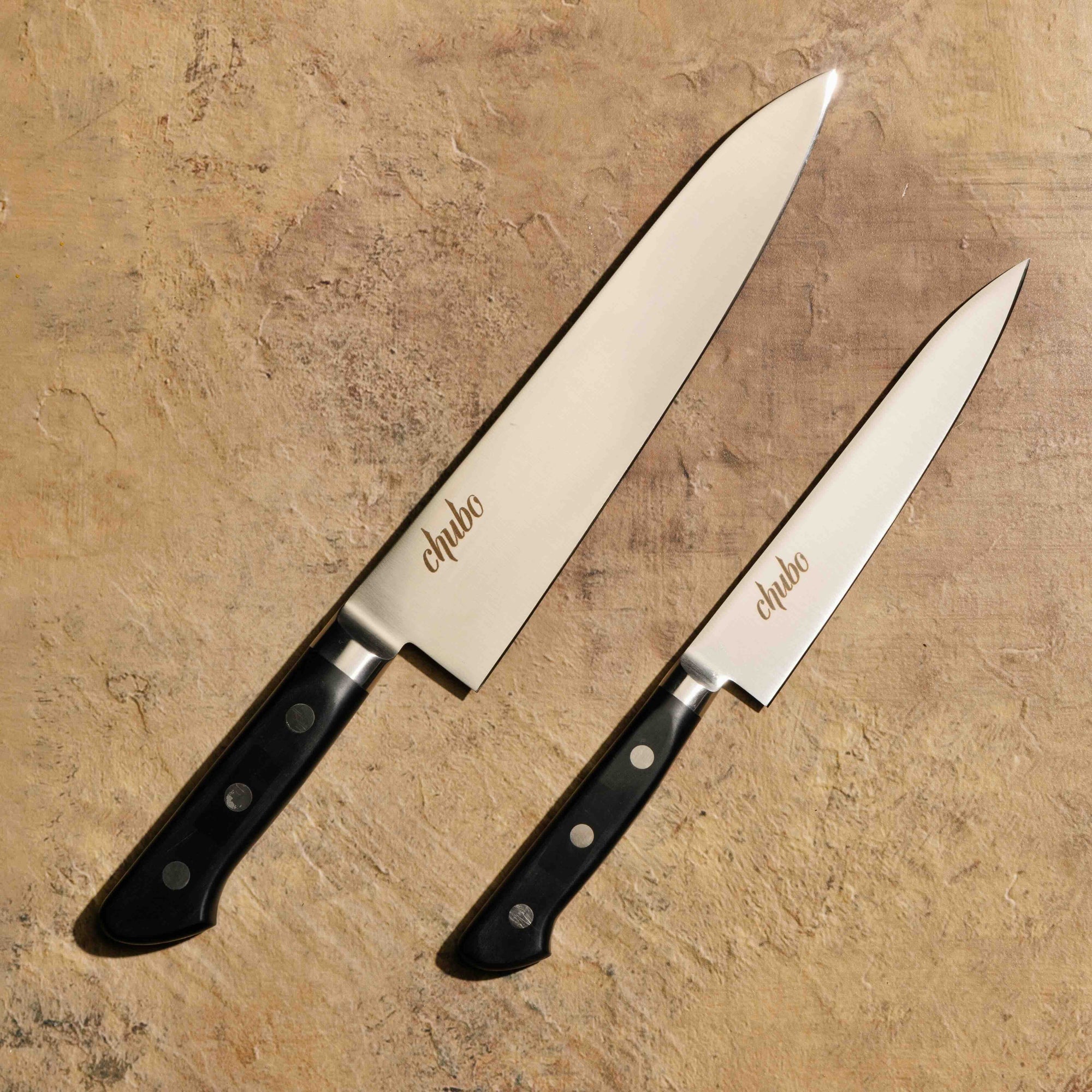Two piece knife set