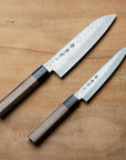 Sakai Takayuki 45 Layer Damascus Two Piece Santoku Set