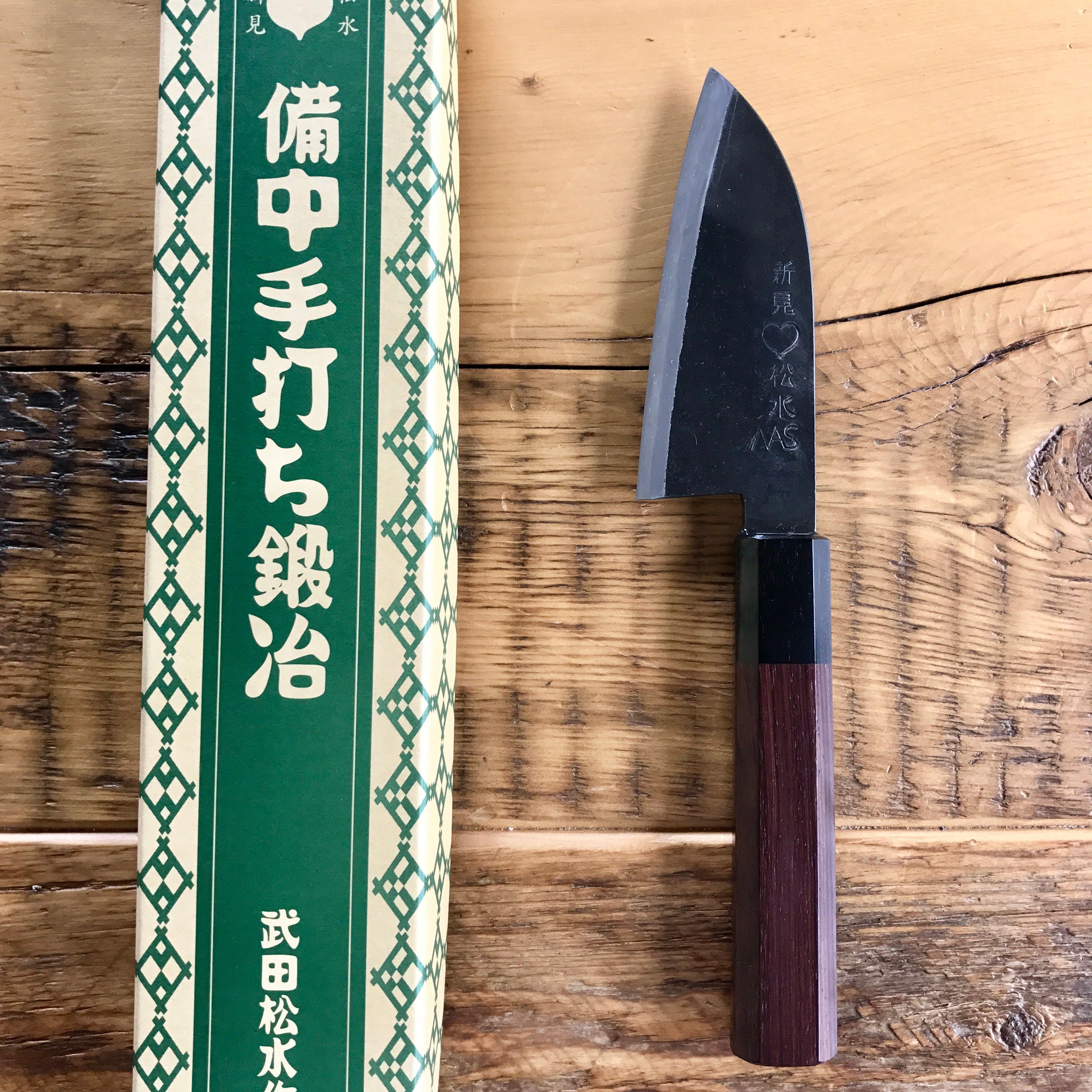 Takeda Stainless Aogami Super Ko-Deba 10cm – Chubo Knives