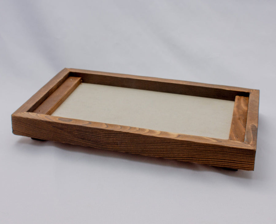 Black Rectagular Tabletop Konro - 24cm x 13cm x 11cm H (9.3