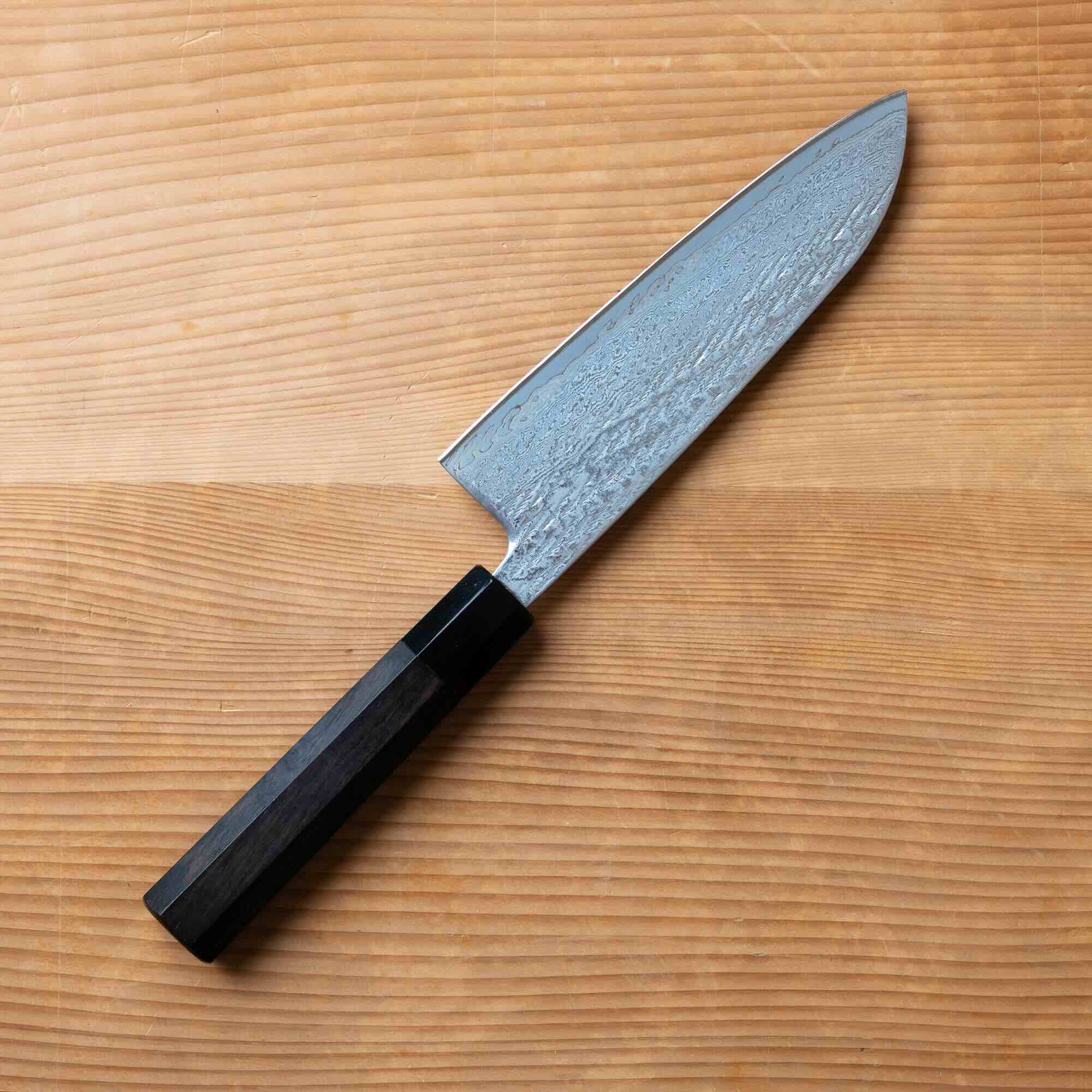 Kazan Ginsan Nawame Santoku 170mm – Chubo Knives