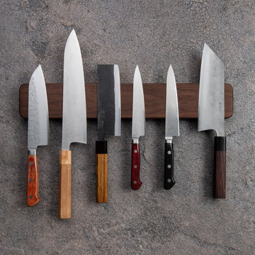 Walnut Magnetic Knife Rack by Japan West Tools