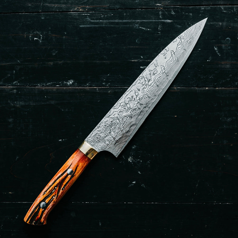 Saji Takeshi R2 Diamond Damascus Gyutou 210mm (8.2