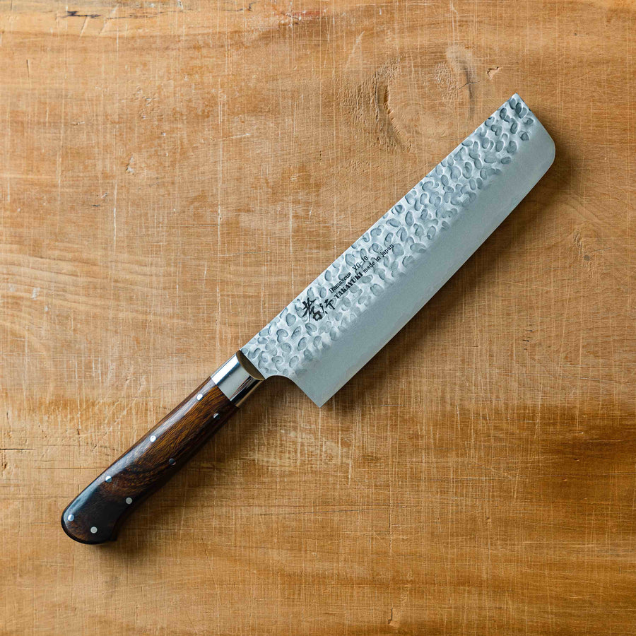 Sakai Takayuki Sugihara Damascus Nakiri 165mm (6.3